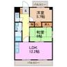 ABBEY ROAD 2LDKの間取り