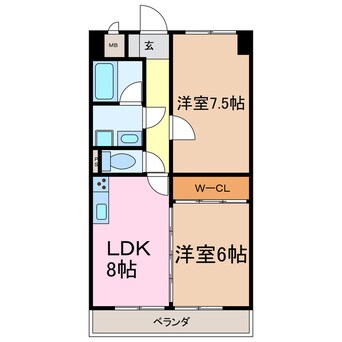 間取図 ペアシティーⅠ