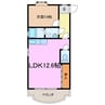鈴の木ハイツＣ 1LDKの間取り