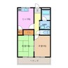 ベレックス 2DKの間取り