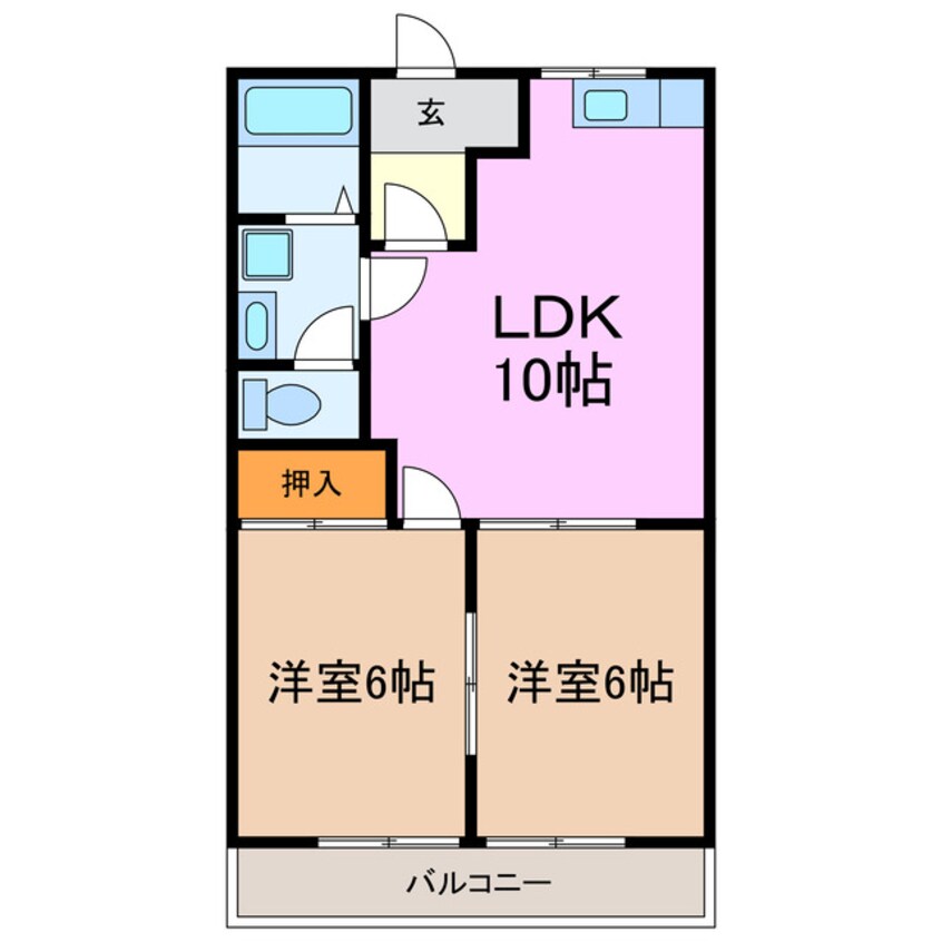 間取図 赤池エクセルハイツ