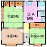 ホワイトハイツ 3DKの間取り