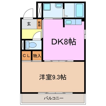 間取図 メゾン花水木Ⅱ