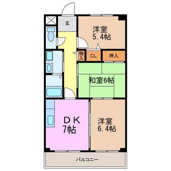 間取図 レイクアベニュー白鳥