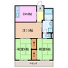 ラフォーレ若竹 3DKの間取り