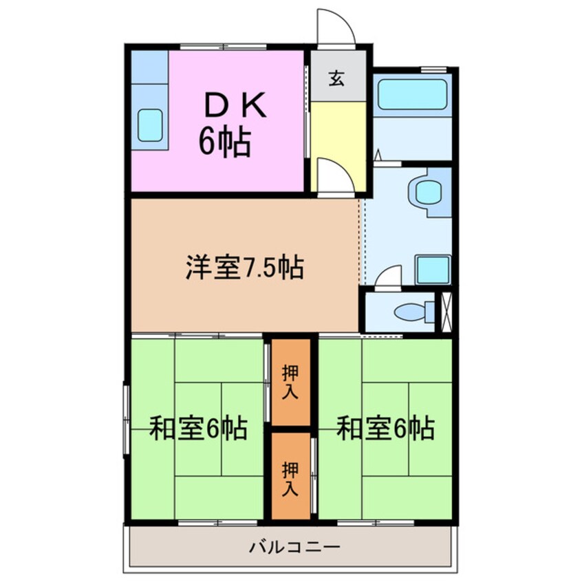 間取図 ラフォーレ若竹