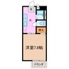 サンMALEKI Ⅱ 1Kの間取り