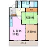ビューテラス 2LDKの間取り