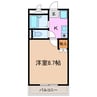 アネックス香久山 1Kの間取り