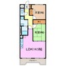 プレステージ岩崎台 2LDKの間取り