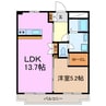 Ｊ.Ｓ香久山 1LDKの間取り