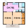 フェアリーハイツ 2DKの間取り