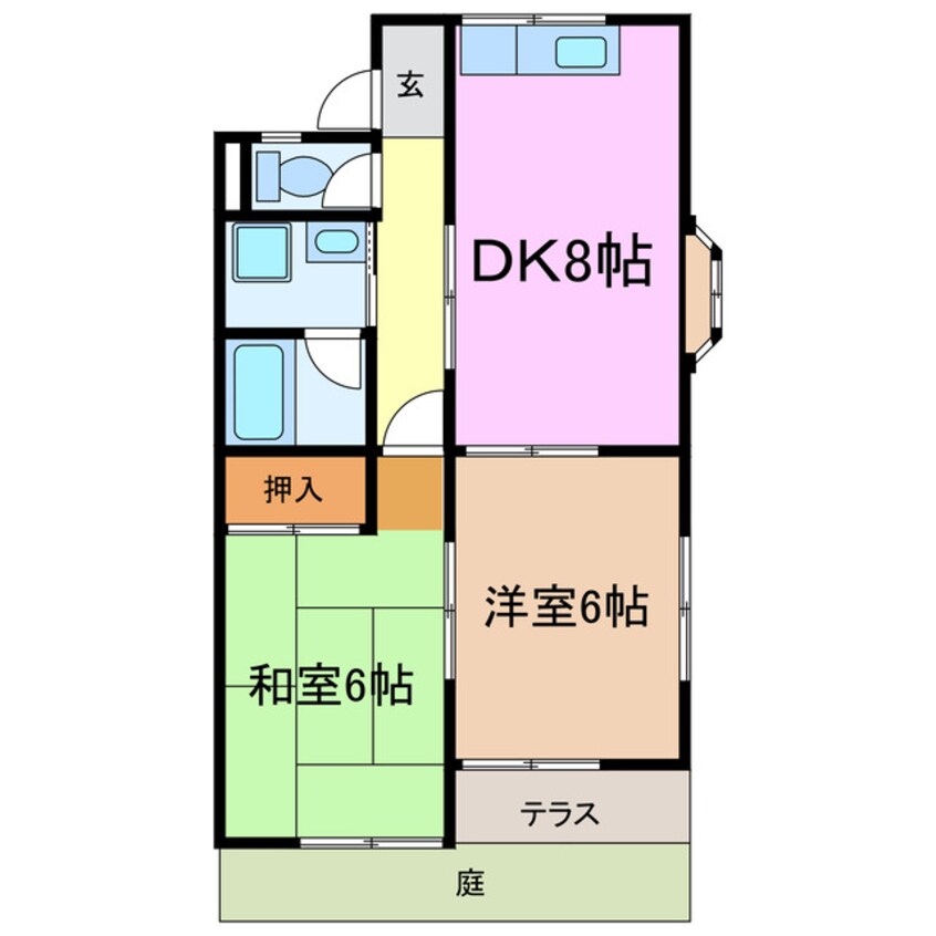 間取図 コーポボナール