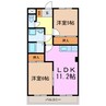 タカネコーボー 2LDKの間取り