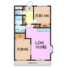 ハッピーヴィレッジⅡ 2LDKの間取り