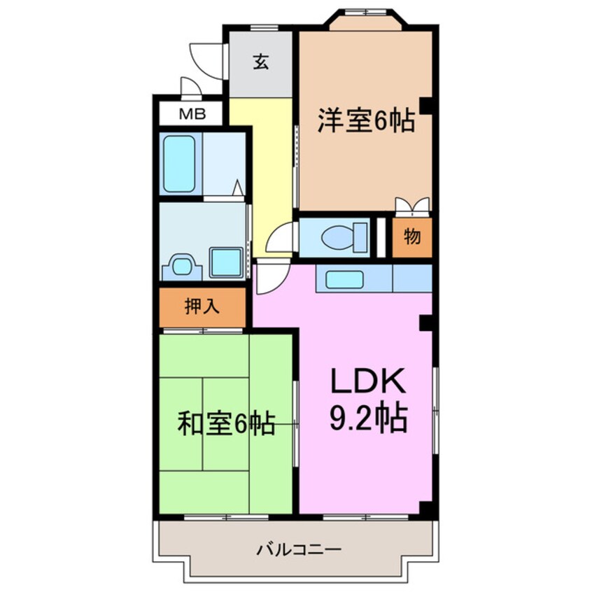 間取図 エスポワールアイ