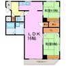 アビタマルフク 2LDKの間取り
