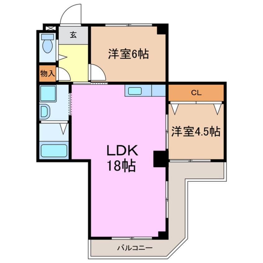 間取図 アビタマルフク