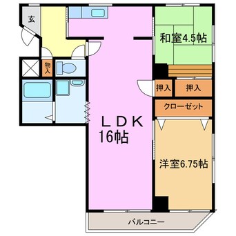 間取図 アビタマルフク