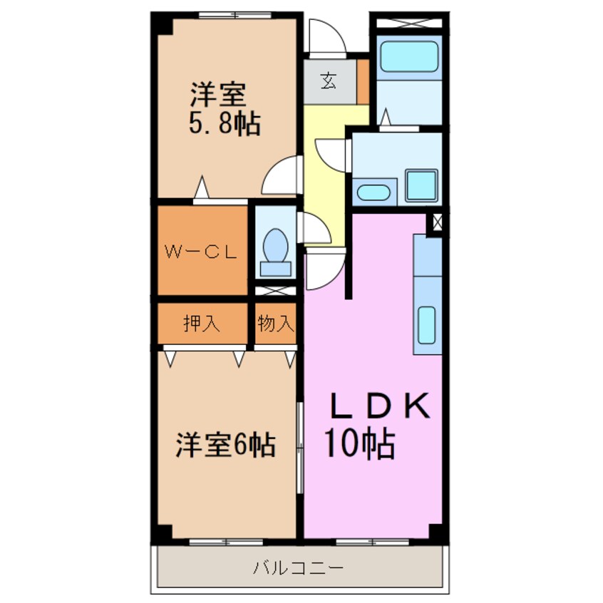 間取図 メゾン御岳