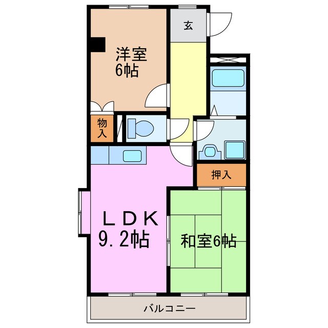 間取り図 鈴の木ハイツＡ