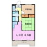 オークス向が丘 2LDKの間取り