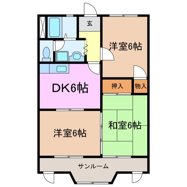 間取り図 コーポラスコスモス