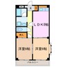 ヴィラ青嵐 2LDKの間取り