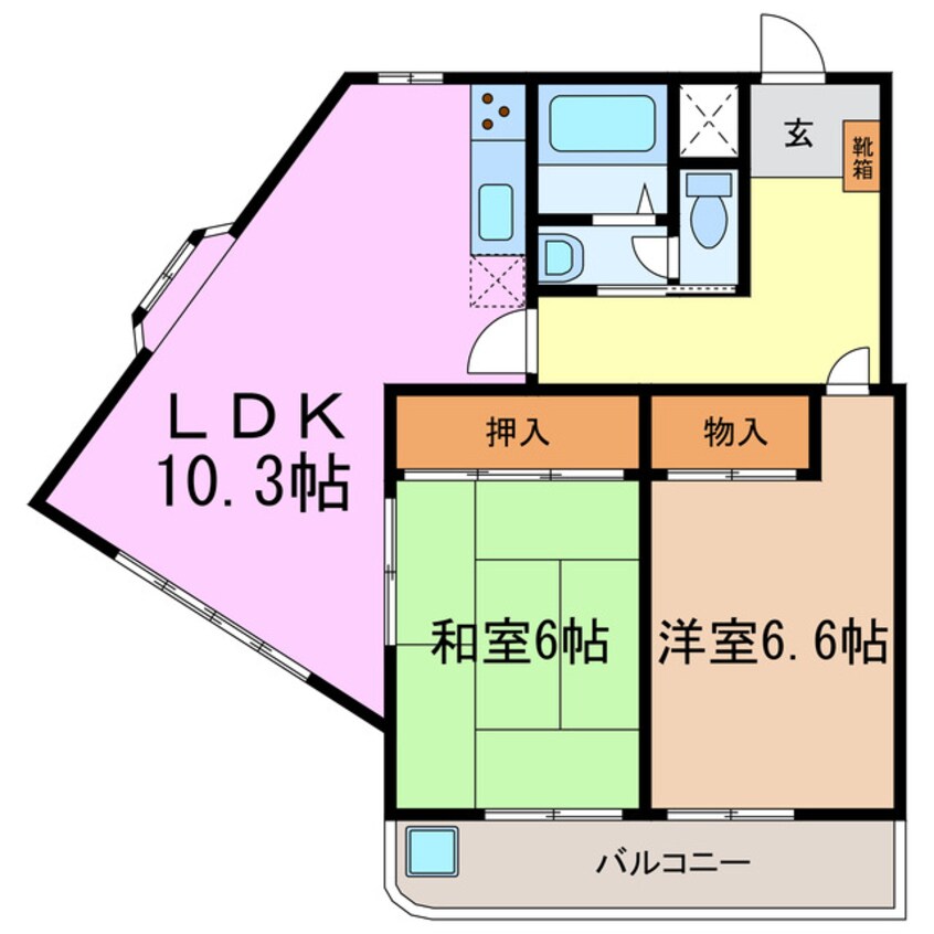 間取図 エルテ梅ヶ丘