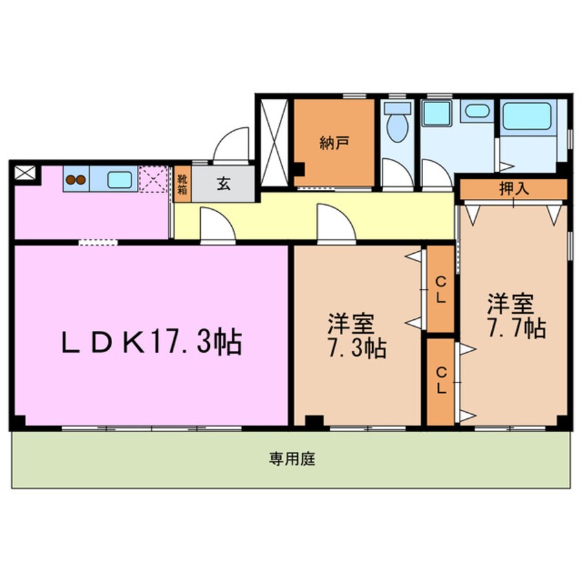 間取図 ハウスＫ-５