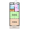 第一ビューハイツ兄山 2Kの間取り