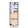 竹の山シールドハイツ 1Kの間取り