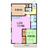 エミナンス神田 2LDKの間取り