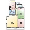ドミール藤井 3LDKの間取り