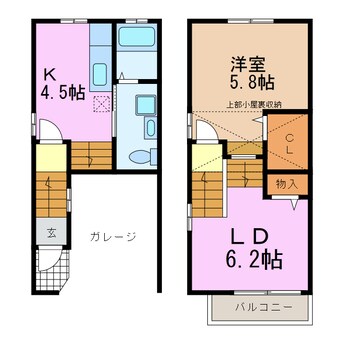 間取図 ハイツウッドランドⅤ