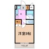 シェモア平針 1Kの間取り