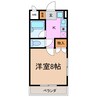 シェモア平針 1Kの間取り