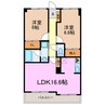 プロディージュ 2LDKの間取り