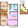 フリージアガーデンⅢ 2LDKの間取り
