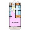 サンシティ ヴィオラ 1Rの間取り