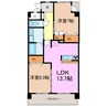 Celestie 2LDKの間取り