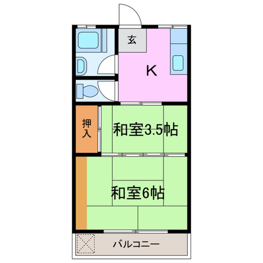 間取図 マツヤハイツ