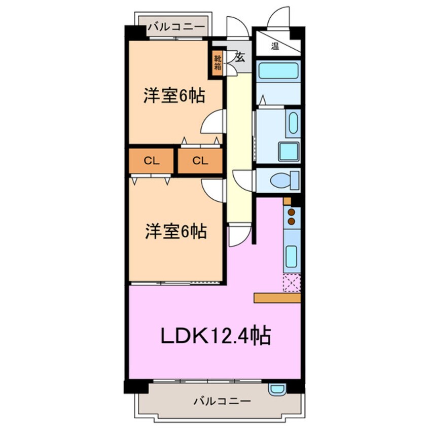 間取図 アソシエ三好丘