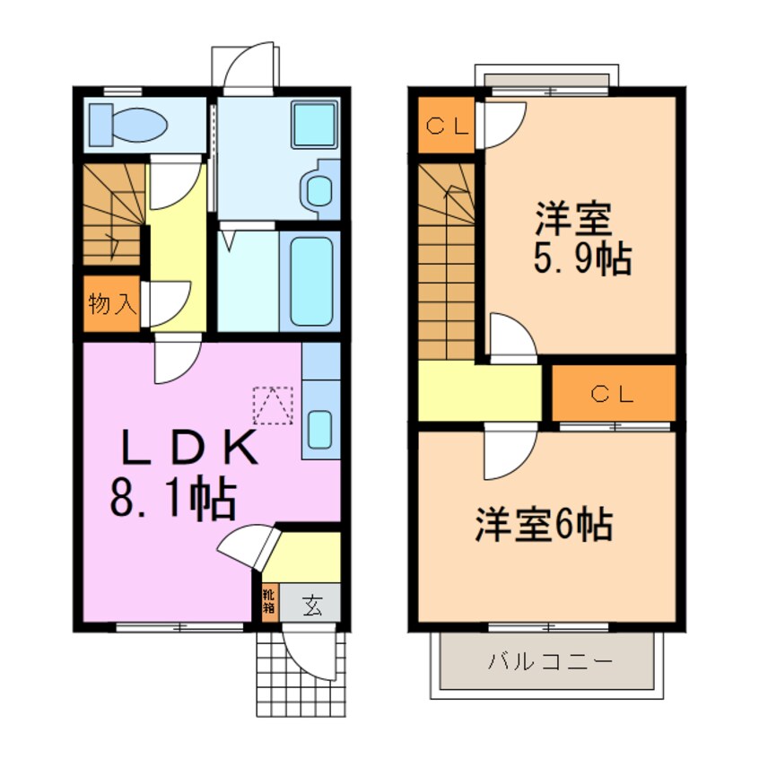 間取図 シャルム55