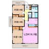 アーバンポイント三好Ⅱ 3LDKの間取り
