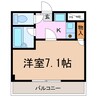 しあわせSO 1Kの間取り