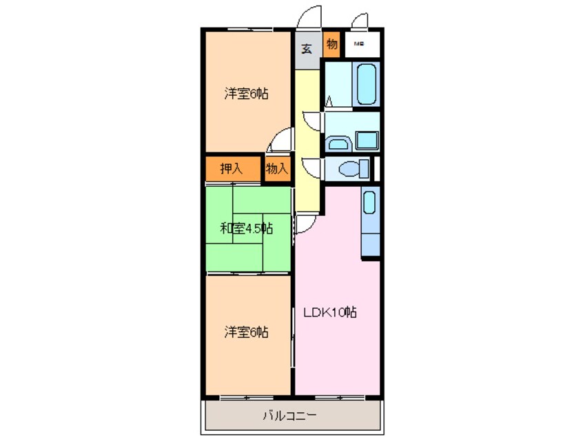 間取図 ヒルズ池場