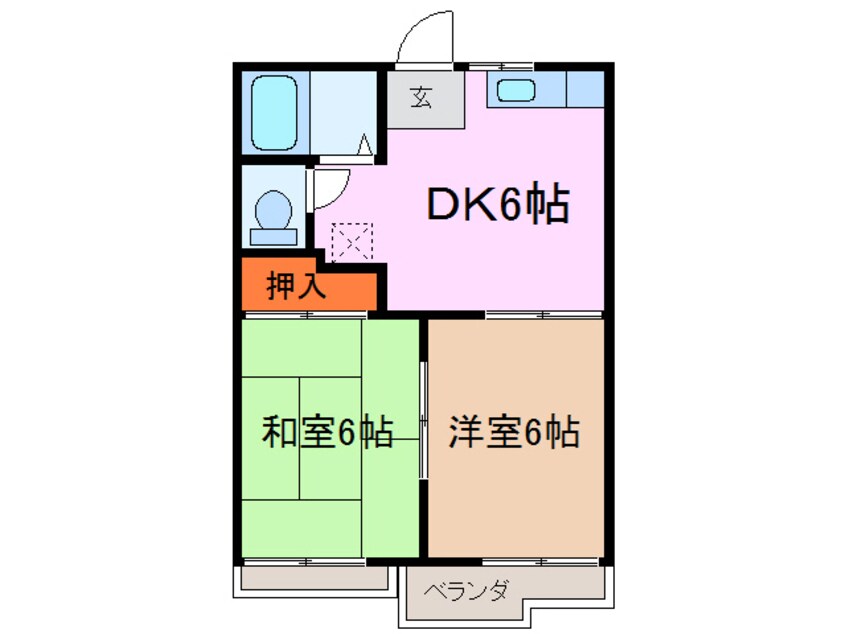 間取図 コーポ藤塚