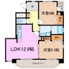 SARENTO’S 2LDKの間取り