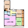 ヴィアーレマルフク 南館 3LDKの間取り